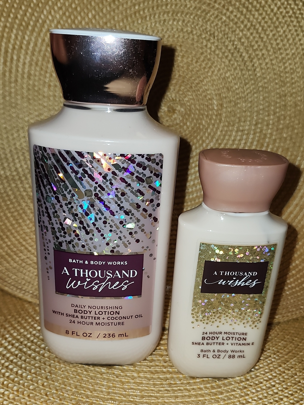 Bath & Body Works A Thousand Wishes Body Lotion 8 fl oz & Mini 3oz Bottle